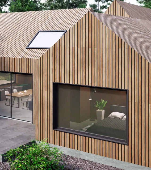 Итоговая работа выпускницы курса SketchUp — экстерьер дома